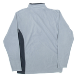 COLUMBIA Mens Fleece Grey 1/4 Zip Tight Knit S