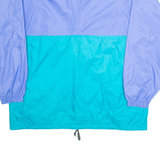 AQUA GUARD Mens Rain Jacket Blue Hooded 2XL