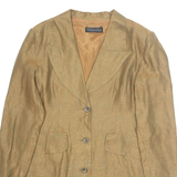 TOULOU Womens Blazer Jacket Brown L