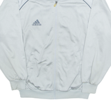 ADIDAS Mens Track Jacket Silver L