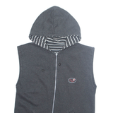 THE VERT Womens Gilet Grey Hooded L