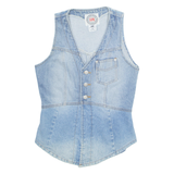 INTERNATIONAL IMAGE TRENDS Womens Denim Waistcoat Blue M