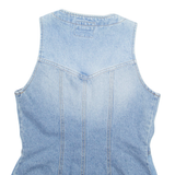 INTERNATIONAL IMAGE TRENDS Womens Denim Waistcoat Blue M