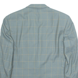 Mens Blazer Jacket Blue Houndstooth L