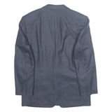 CANDA Mens Blazer Jacket Blue Houndstooth L