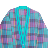 Womens Jacket Purple Plaid M