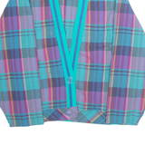Womens Jacket Purple Plaid M