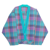 Womens Jacket Purple Plaid M