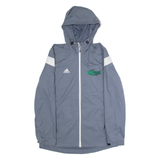 ADIDAS Summit Track And Field Mens Rain Jacket Grey Hooded M