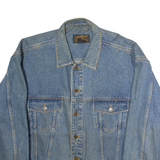 EDDIE BAUER Mens Denim Jacket Blue 90s 2XL