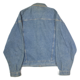 EDDIE BAUER Mens Denim Jacket Blue 90s 2XL