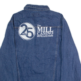 PORT AUTHORITY VIP The Mill Casino Mens Denim Jacket Blue USA XL