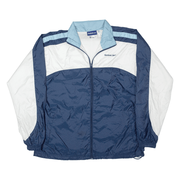REEBOK Shell Jacket Blue Nylon Womens UK 14
