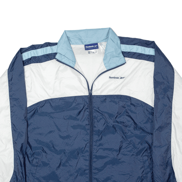 REEBOK Shell Jacket Blue Nylon Womens UK 14