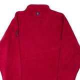 NAUTICA Mens Fleece Red 1/4 Zip L