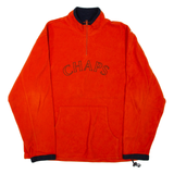 CHAPS Mens Fleece Orange 1/4 Zip XL