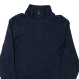 NAUTICA Mens Jumper Blue 1/4 Zip Tight Knit M