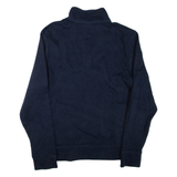 NAUTICA Mens Jumper Blue 1/4 Zip Tight Knit M