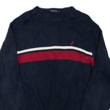 NAUTICA Mens Jumper Blue Tight Knit M