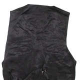 Mens Waistcoat Black Paisley S