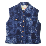 CLOCKHOUSE Womens Gilet Blue Floral L