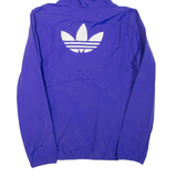 ADIDAS Womens Rain Jacket Purple Hooded UK 16