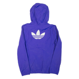 ADIDAS Womens Rain Jacket Purple Hooded UK 16