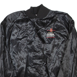 King Cobra Premium Liqour Mens Bomber Jacket Black Nylon L