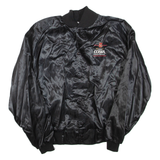 King Cobra Premium Liqour Mens Bomber Jacket Black Nylon L