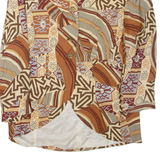 ALLUMETTE COLLECTION Womens Blazer Jacket Brown Crazy Pattern M