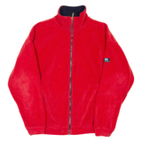 QUECHUA Mens Fleece Jacket Red L