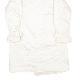CLAUDE HAVREY Womens Puffer Coat Cream L