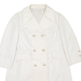 Womens Trench Coat White L