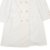 Womens Trench Coat White L