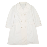 Womens Trench Coat White L