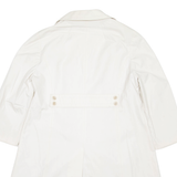 Womens Trench Coat White L