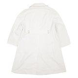 Womens Trench Coat White L