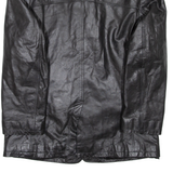 H.K.A Mens Jacket Black Leather L
