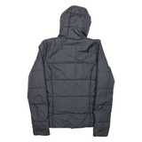 ADIDAS Womens Puffer Jacket Black Hooded UK 8