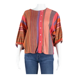 ANASTASIA Womens Printed Shirt Pink Striped S