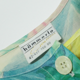 HAMMERLE Womens Shirt Blouse Blue Puff Sleeve Floral M