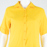 Womens Shirt Yellow Collared S