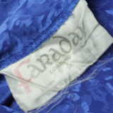 FARADAY Womens Wrap Blouse Blue V-Neck Long Sleeve S