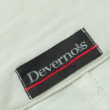DEVERNOIS Womens Blouse Shirt White Collared M