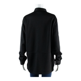 YESSICA Womens Blouse Black Long Sleeve L