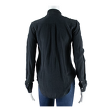 ZARA WOMEN Womens Blouse Black Long Sleeve XS