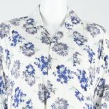 Womens Printed Blouse Purple Floral M