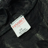 HANDRO Womens Bodysuit Black V-Neck Sleeveless S