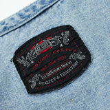 SOLONG Womens Cropped Waistcoat Blue S