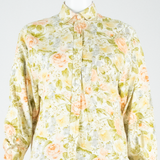 Womens Printed Shirt Pink Long Sleeve Floral M